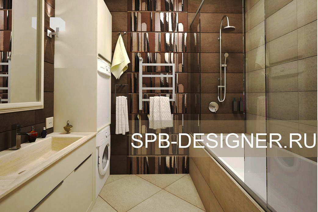 дизайн интерьера ванной в соременном стиле